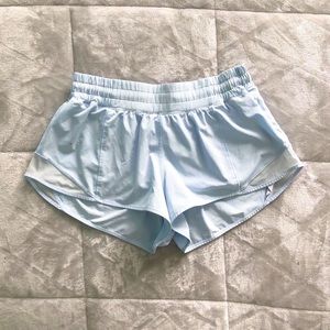 Lululemon Hotty Hot Shorts Ice Blue Size 6-8
